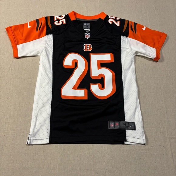 NFL Cincinnati Bengals #25 Bernard Nike On Field Jersey Youth Size Medium 10/12 - Picture 1 of 8